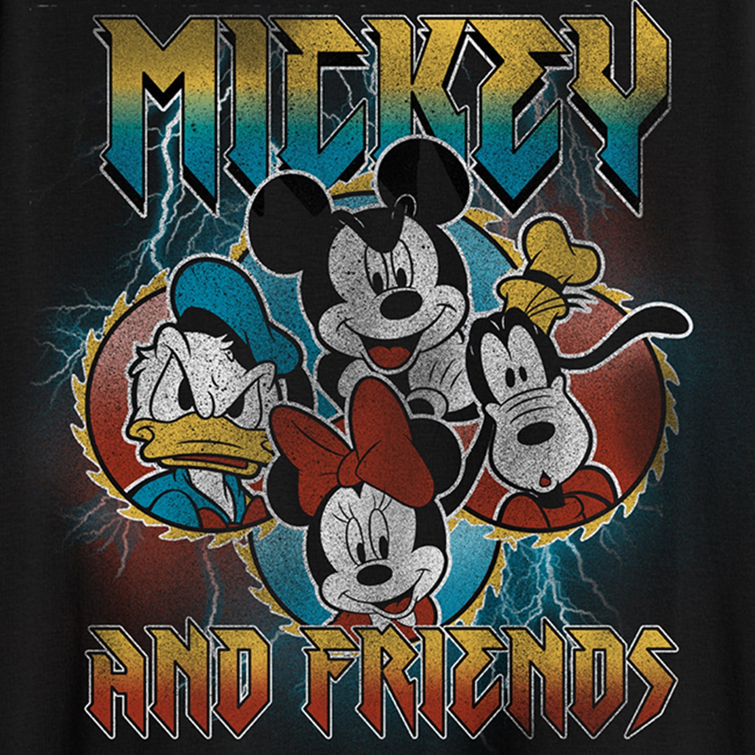 Mickey Mouse Mens Crew Neck Short Sleeve Classic Fit and Friends Big Tall Graphic T-Shirt