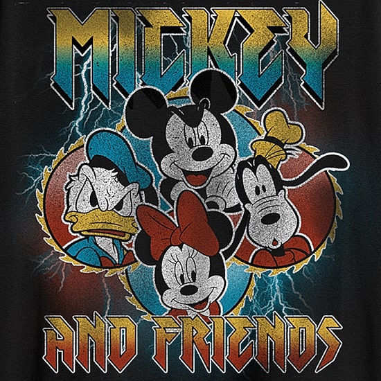 Mickey Mouse Mens Crew Neck Short Sleeve Classic Fit Mickey and Friends Mickey Mouse Big and Tall Graphic T-Shirt