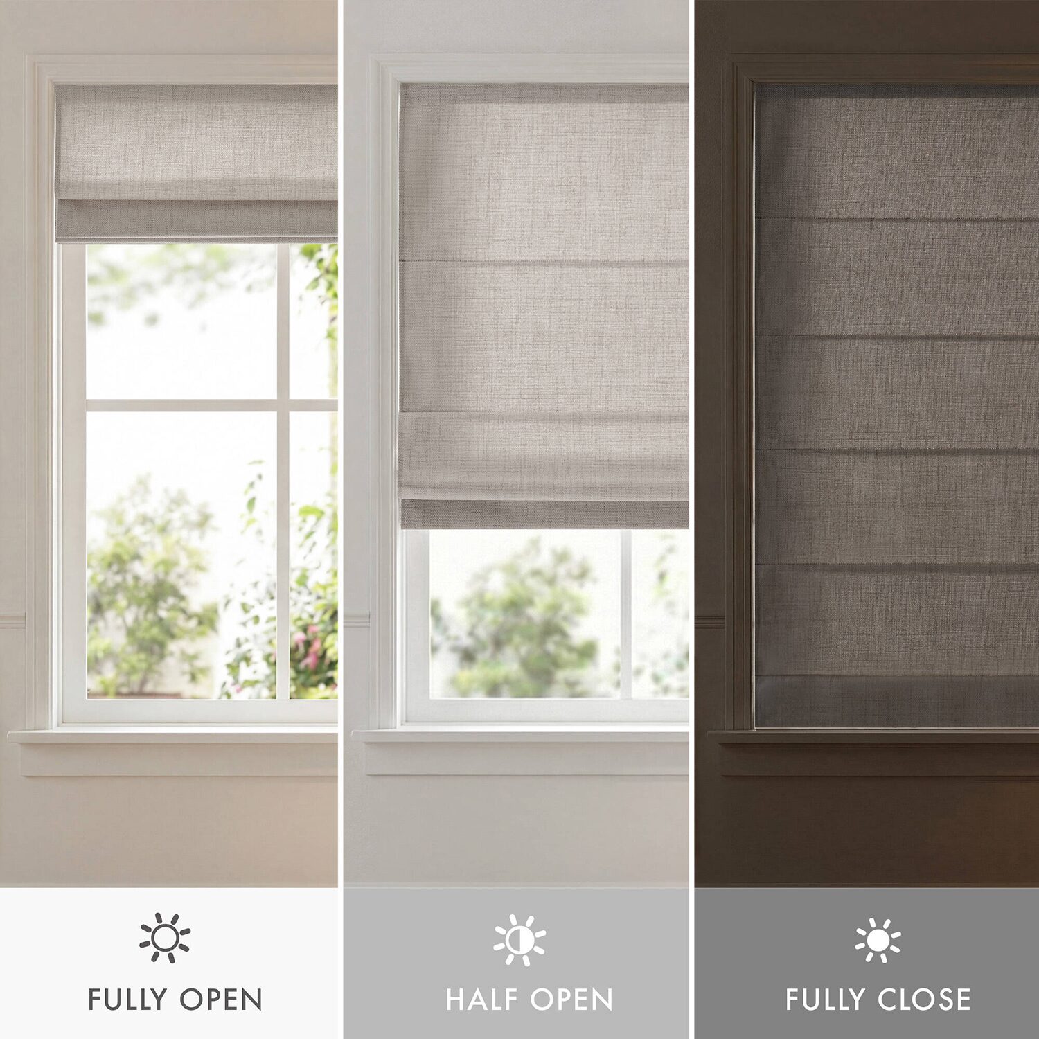 Madison Park Room Darkening Cordless Roman Shade