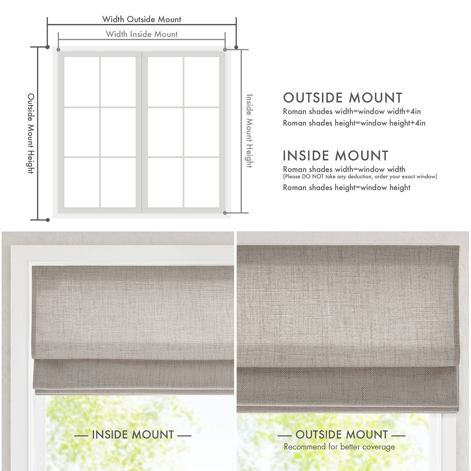 Madison Park Room Darkening Cordless Roman Shade