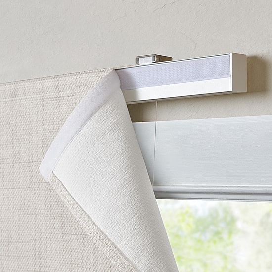Madison Park Mira Linen Textured Cordless Room Darkening Roman Shade