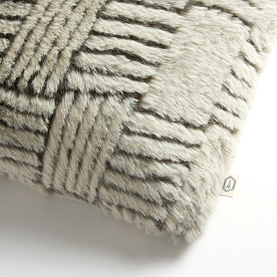 Indigo Road by Egypt Sherrod Sandova Faux Fur Square Throw Pillow