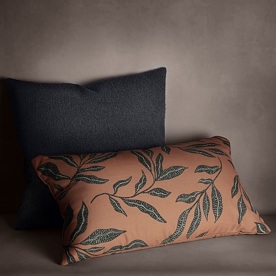 Indigo Road by Egypt Sherrod Driss Boucle Square Throw Pillow