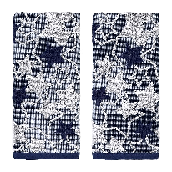 Saturday Knight Seasonal Stars 2-pc. Hand Towel