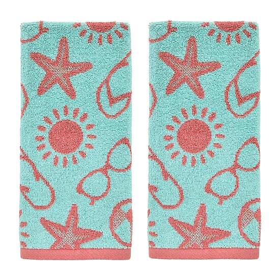 Saturday Knight Flip Flop Pop 2-pc. Hand Towel