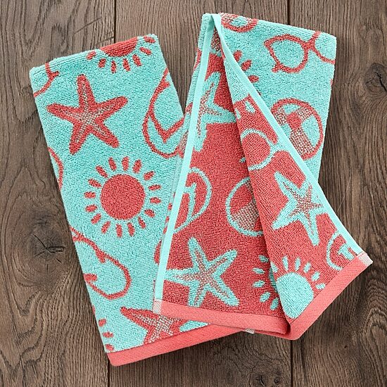 Saturday Knight Flip Flop Pop 2-pc. Hand Towel