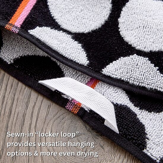 Saturday Knight Polka Dot Grande 2-pc. Hand Towel