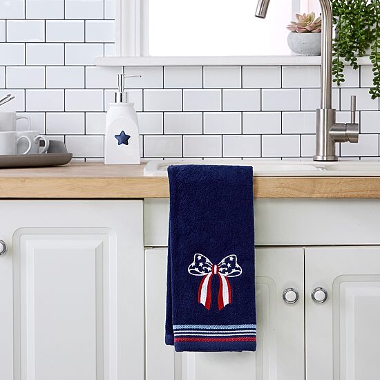Saturday Knight Americana Bow 2-pc. Hand Towel