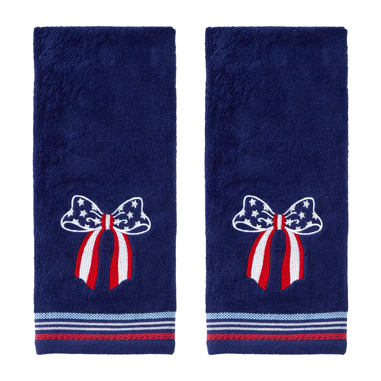 Saturday Knight Americana Bow 2-pc. Hand Towel