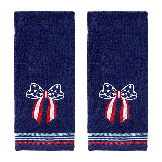 Saturday Knight Americana Bow 2-pc. Hand Towel