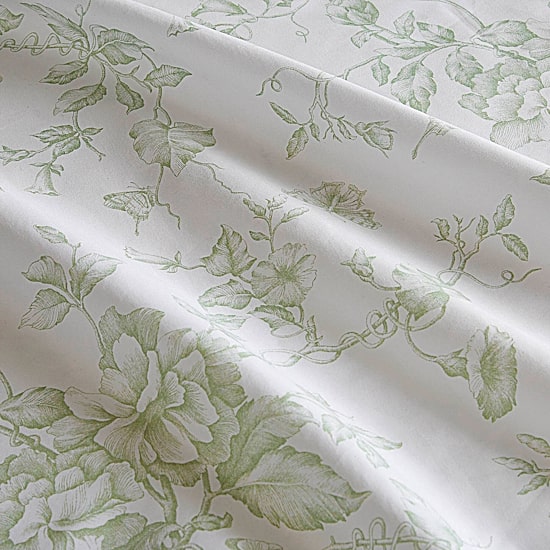 Madison Park Essentials Colette Floral Ruffle Shower Curtain with 12 Roller Ball Hooks