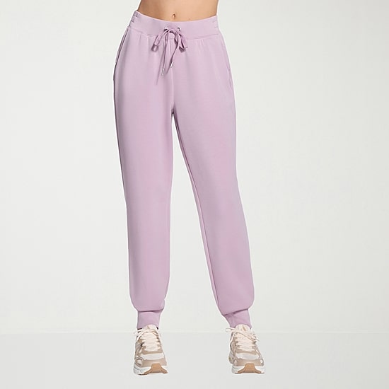 Skechers Womens Stretch Fabric Cuffed Regular Fit Knit Active Jogger Pant