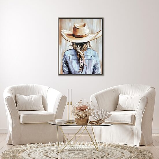 Streamline Art Western Reverie Hand Embellished Canvas Art