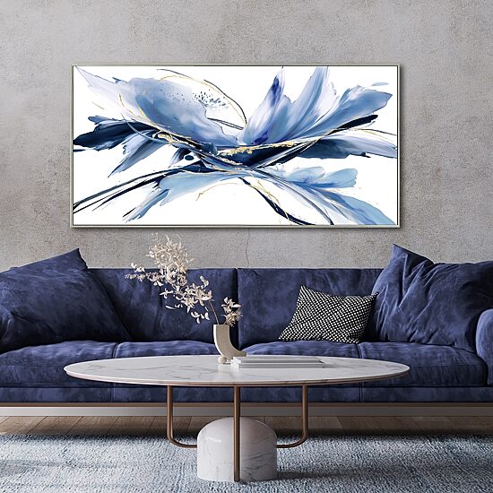 Streamline Art Iris Hand Embellished Canvas Art