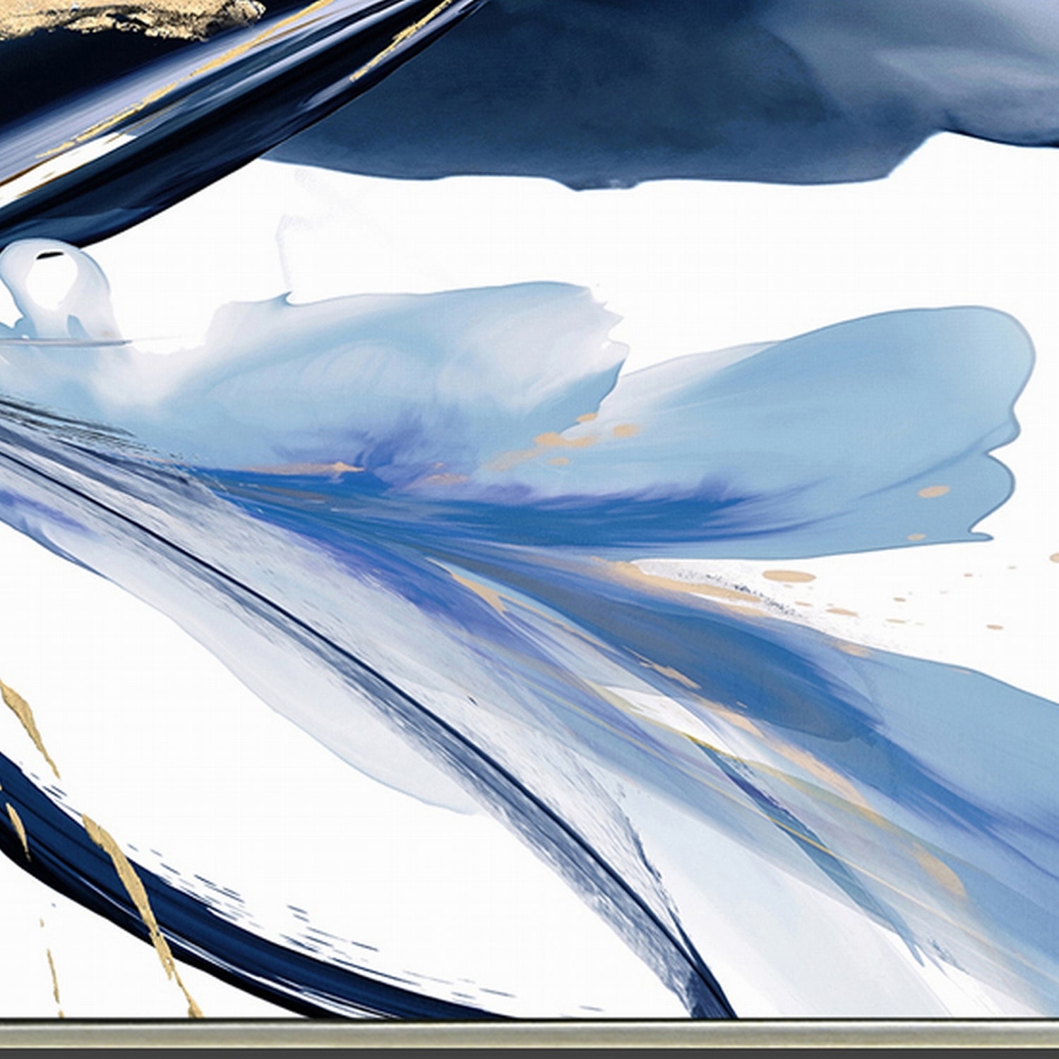 Streamline Art Iris Hand Embellished Canvas Art