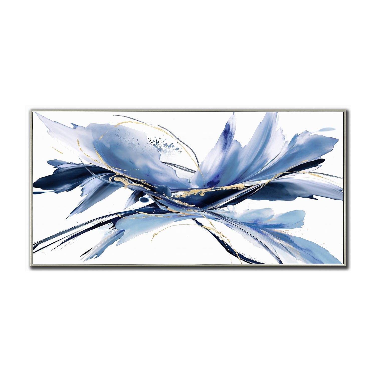 Streamline Art Iris Hand Embellished Canvas Art