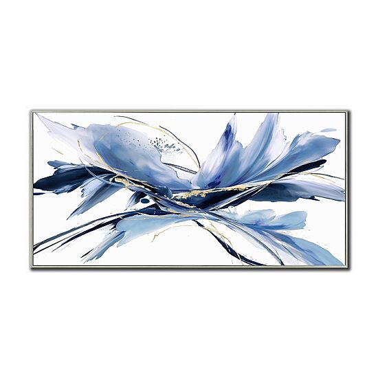 Streamline Art Iris Hand Embellished Canvas Art