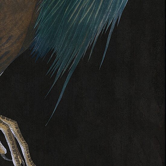 Streamline Art Majestic Blue Heron Ii Hand Embellished Canvas Art