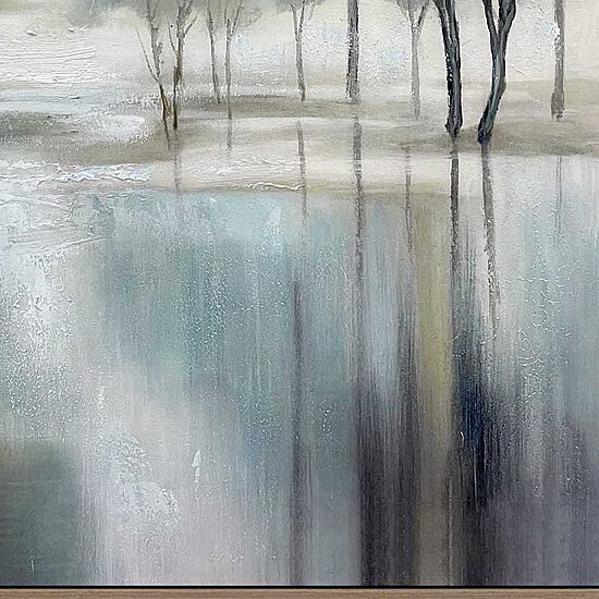 Streamline Art Misty Grove Ii Hand Embellished Canvas Art
