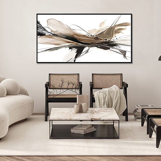 Streamline Art Melting Light Hand Embellished Canvas Art