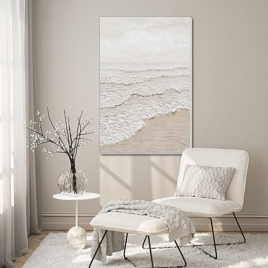 Streamline Art Textured Sands Textured Oil Painting Canvas Art