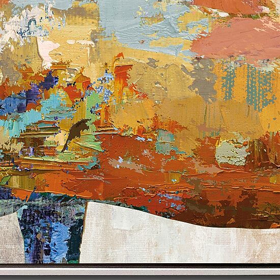Streamline Art Dappled Horse Hand Embellished Canvas Art