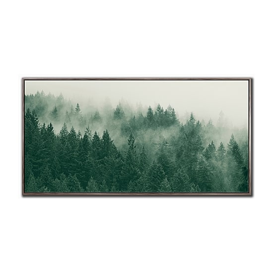 Streamline Art Emerald Forest Hand Embellished Canvas Art