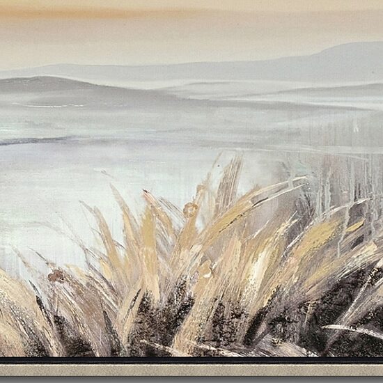 Streamline Art Fading Sunset Hand Embellished Canvas Art