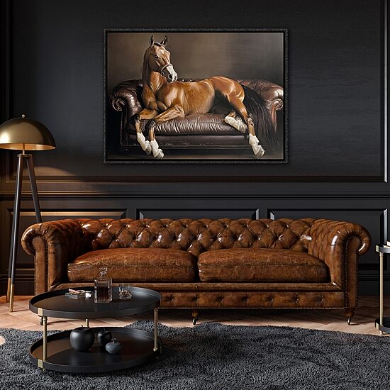 Streamline Art Equine Luxury Hand Embellished Canvas Art