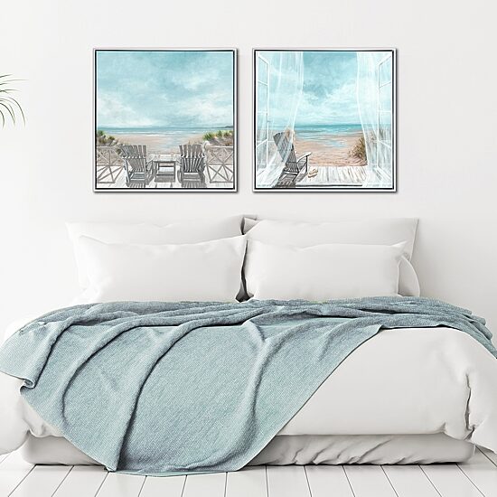 Streamline Art Summer Breeze Hand Embellished Canvas Art