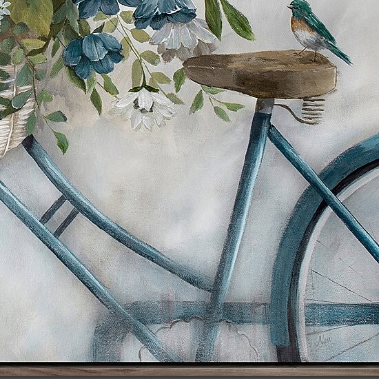Streamline Art Beautiful Ride Hand Embellished Canvas Art