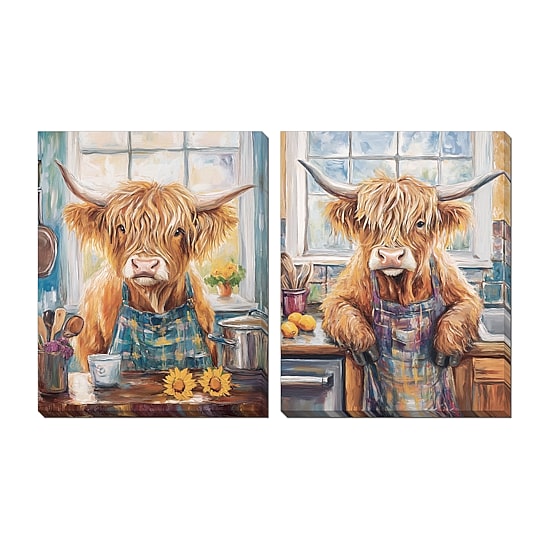 Streamline Art Kitchen Time  Hand Embellished Canvas Art