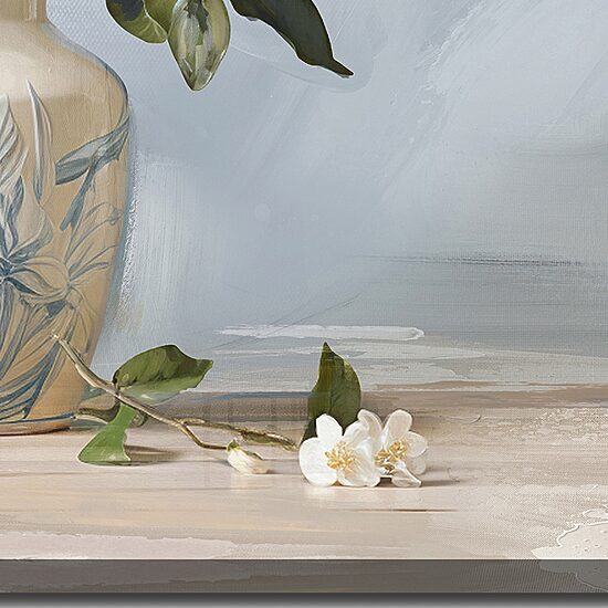 Streamline Art Lemon Blossom I Hand Embellished Canvas Art