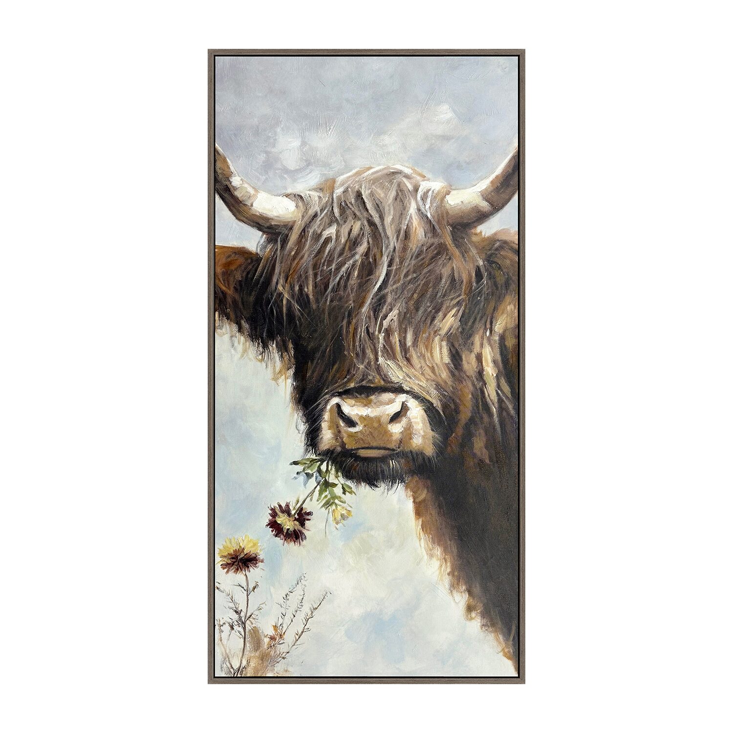 Streamline Art Highland Spirit Hand Embellished Canvas Art