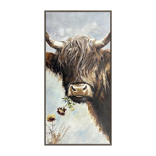 Streamline Art Highland Spirit Hand Embellished Canvas Art