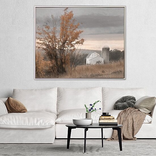 Streamline Art Watkins Glen Farm Hand Embellished Canvas Art