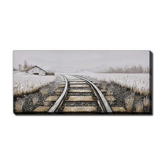 Streamline Art Country Tracks 3d Oil Painting Canvas Art