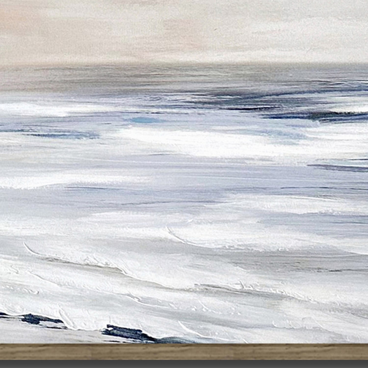 Streamline Art Coastal Serenity Hand Embellished Canvas Art