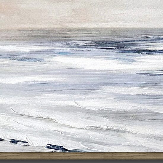 Streamline Art Coastal Serenity Hand Embellished Canvas Art