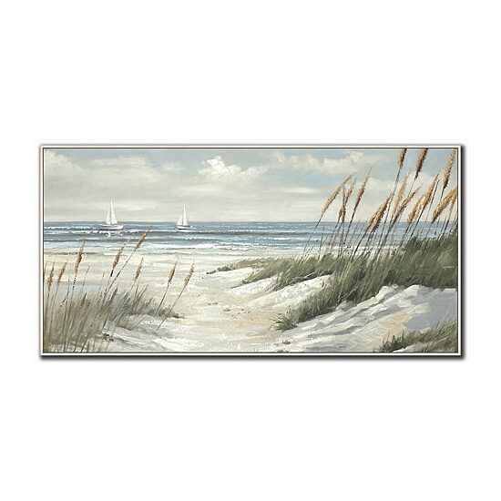 Streamline Art Beyond The Dunes Hand Embellished Canvas Art