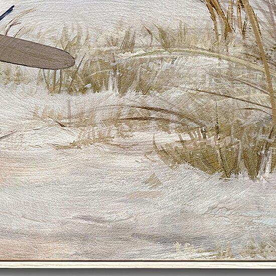 Streamline Art Morning Paddle Hand Embellished Canvas Art