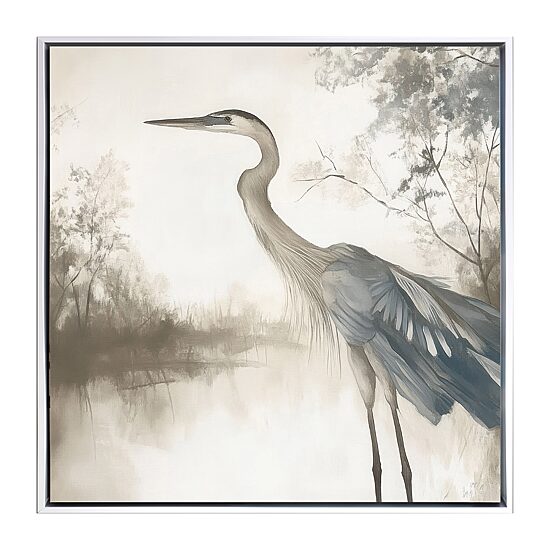 Streamline Art Feathers On Water Ii Hand Embellished Canvas Art