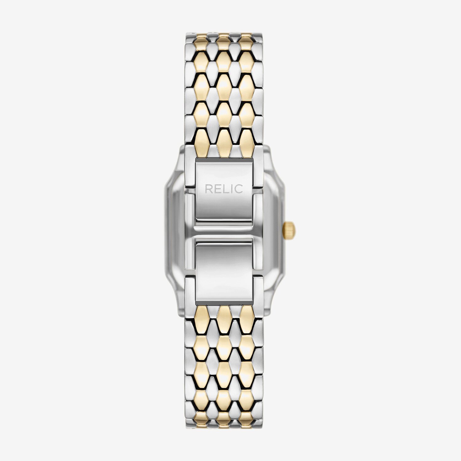 Relic By Fossil Womens Two Tone Bracelet Watch Zr34676