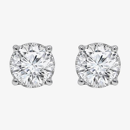 ( I/SI2 ) 2 CT. T.W. Lab-Grown Diamond Sterling Silver or 14K Gold over Silver Round Stud Earrings