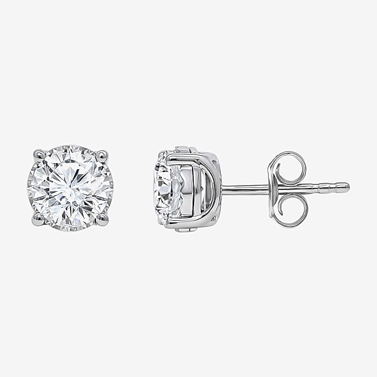 ( I/SI2 ) 2 CT. T.W. Lab-Grown Diamond Sterling Silver or 14K Gold over Silver Round Stud Earrings