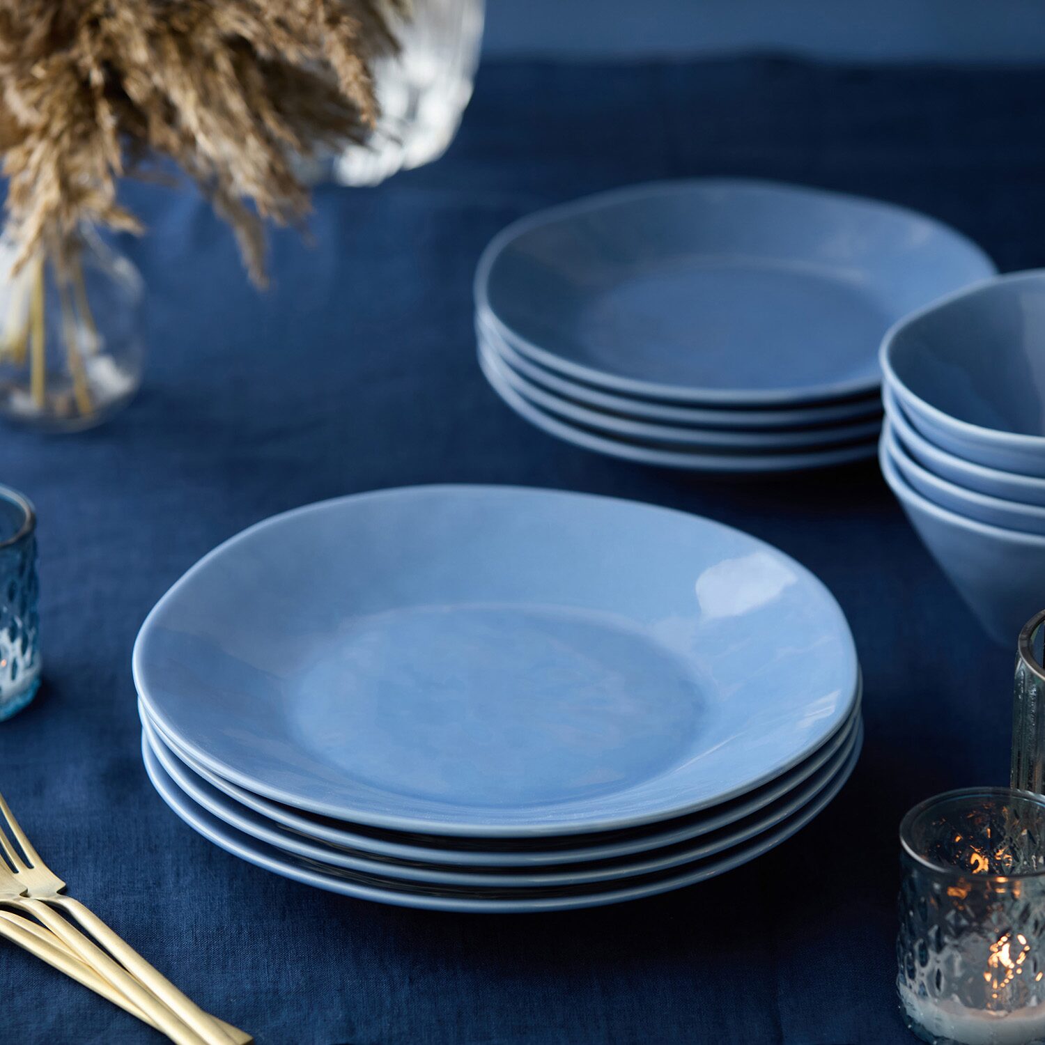 Certified International Linen Cream 4-pc. Stoneware Dinner Plate