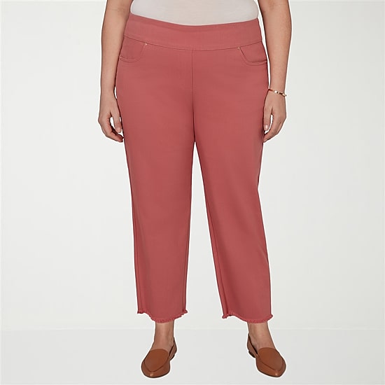 Alfred Dunner Camden Market Womens Ankle Mid Rise Ankle Pant