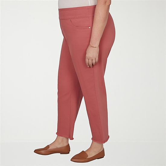 Alfred Dunner Camden Market Womens Ankle Mid Rise Ankle Pant