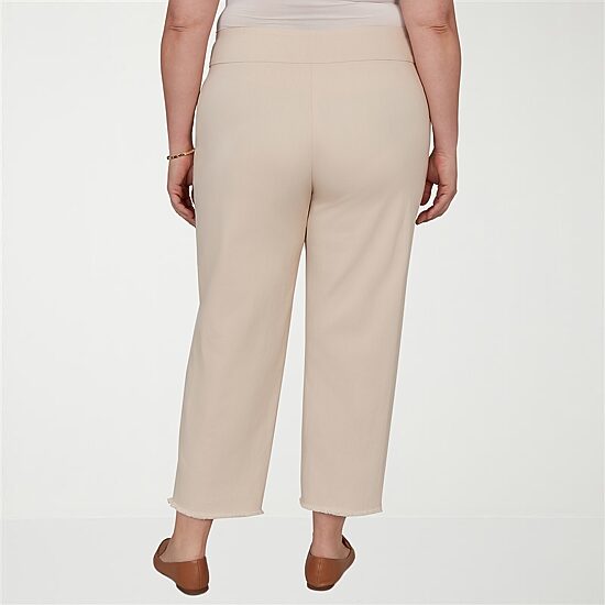 Alfred Dunner Camden Market Womens Ankle Mid Rise Ankle Pant