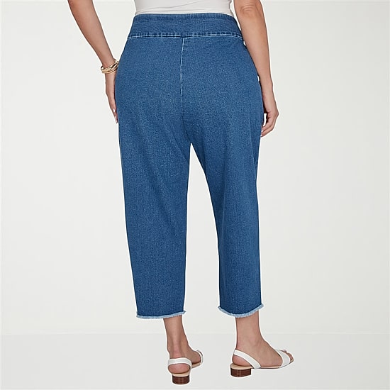 Alfred Dunner Camden Market Womens Ankle Mid Rise Ankle Pant